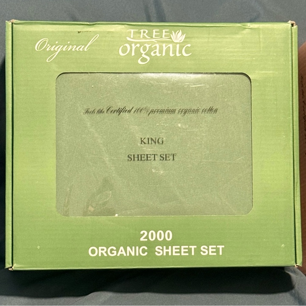 Tree Organic King Sheet Set 100% Cotton